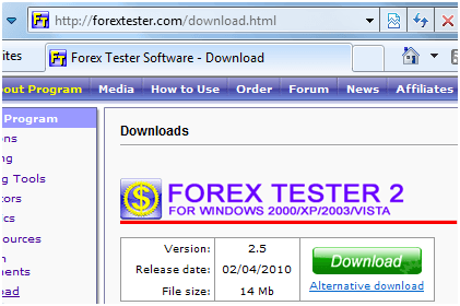 Forex Tester 2 Installing - 