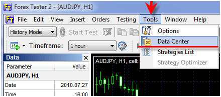 Forex Tester 2 Data Center - 