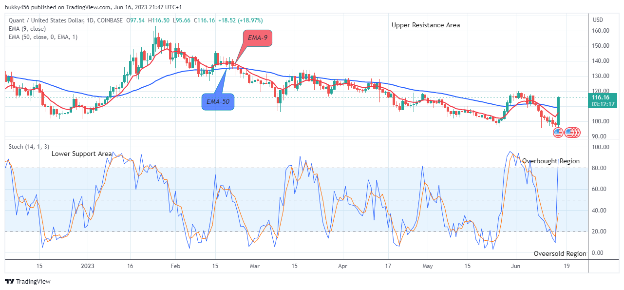 Quant (QNTUSD) Looks Good for Long at the $116.50 Resistance Value, Invest Now!