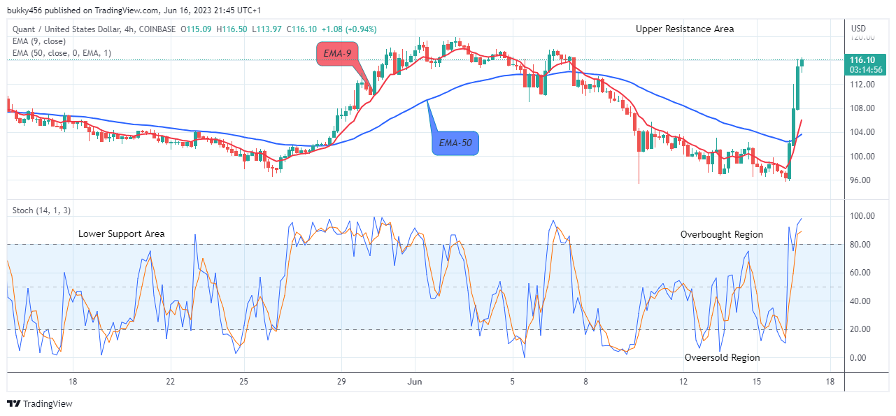 Quant (QNTUSD) Looks Good for Long at the $116.50 Resistance Value, Invest Now!