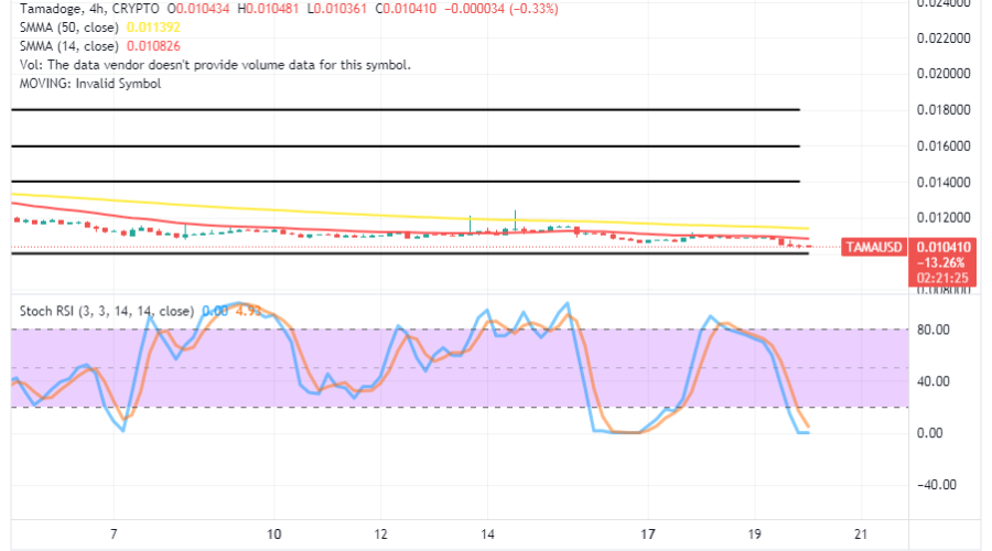 Tamadoge (TAMA/USD) Market Decompresses, Striving for a Foothold