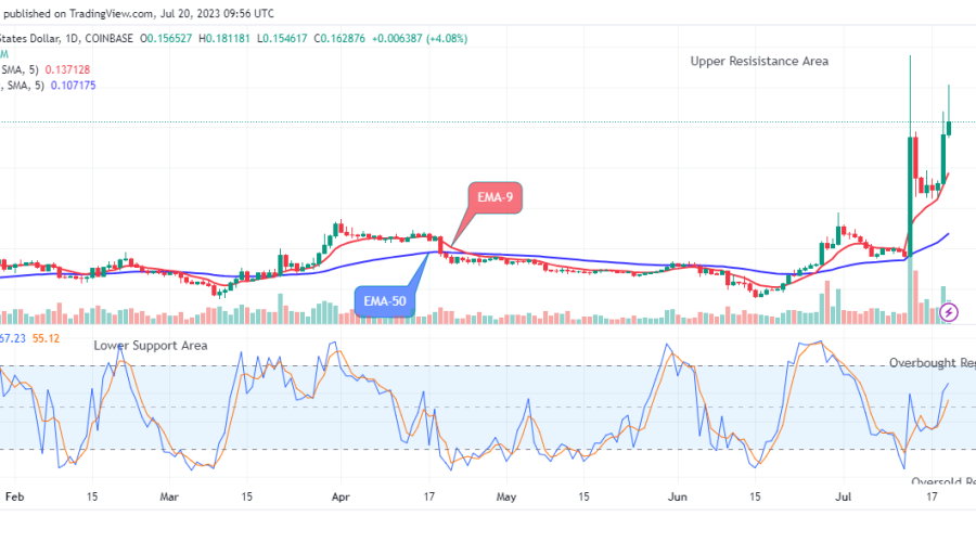 Stellar (XLMUSD) Price to Rally above the $0.19599 Supply Trend Levels