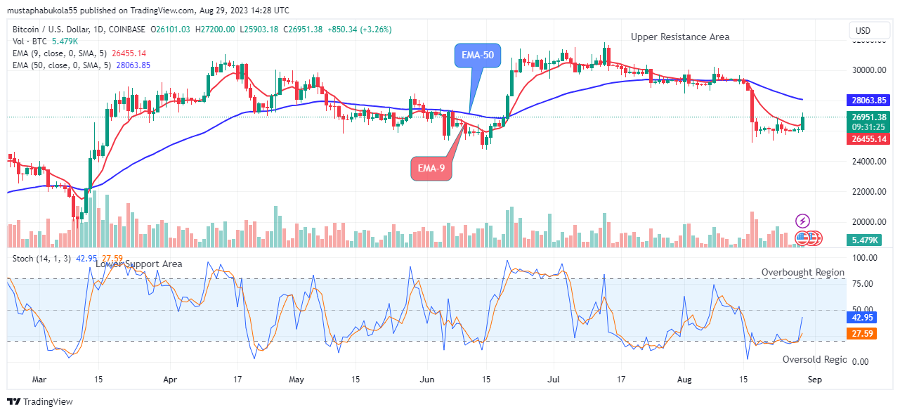 Bitcoin (BTCUSD)High Buying Pressure Might Reach the $32000.00 Supply Mark