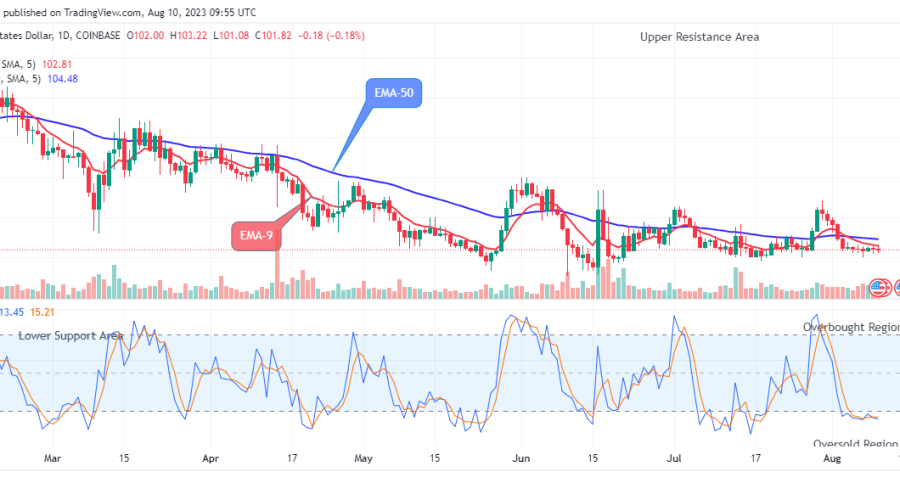 Quant (QNTUSD) Price Possible Pullback at the $101.08 Support Value