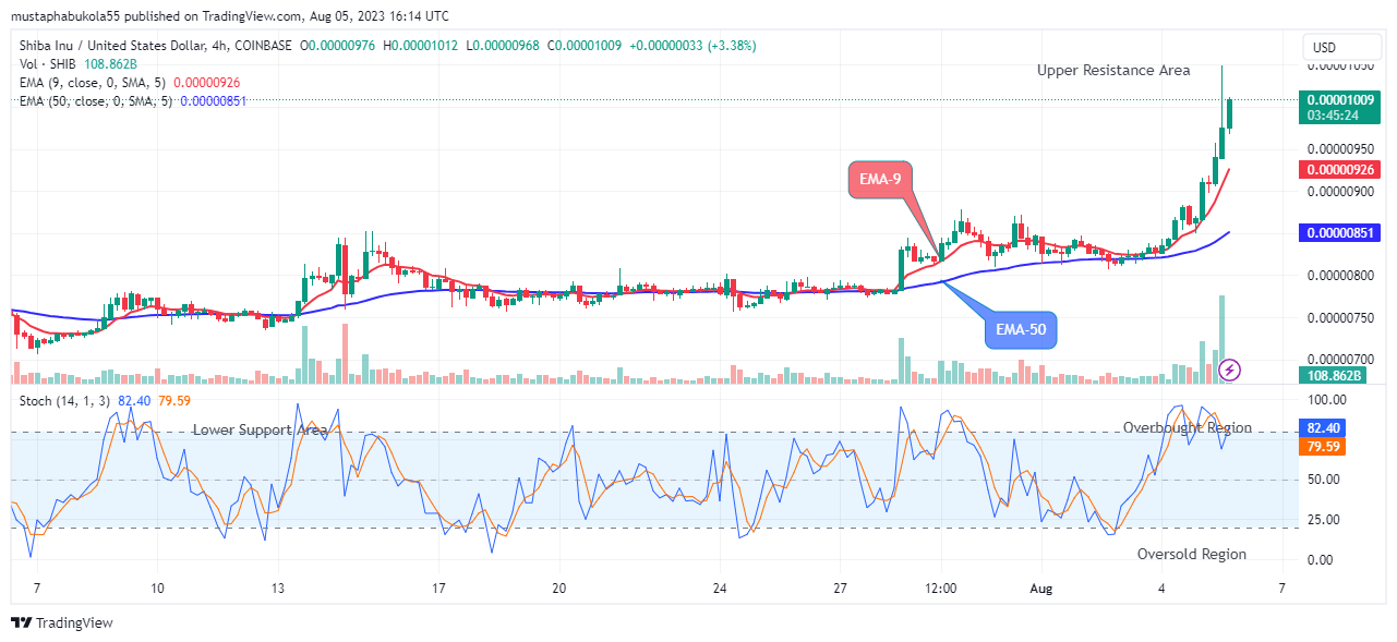 Shiba-Inu (SHIBUSD) Price Good to Long at $0.00001050 Price Level