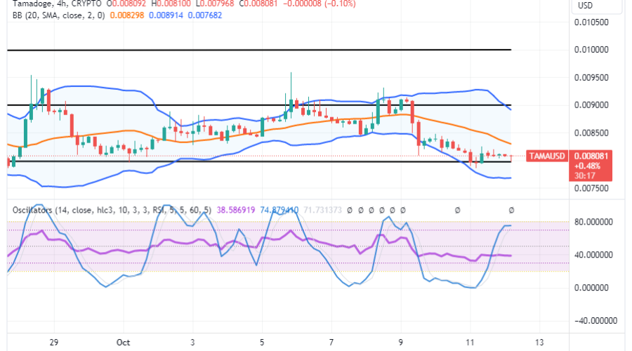 Tamadoge (TAMA/USD) Market Sits at $0.008, Aiming to Rally