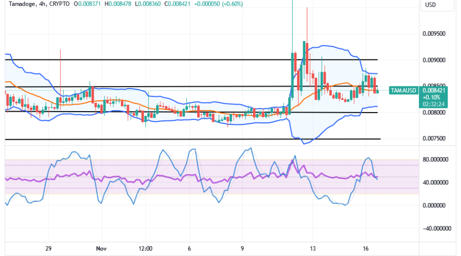 Tamadoge (TAMA/USD) Price Hovers, Nurturing Swing Highs