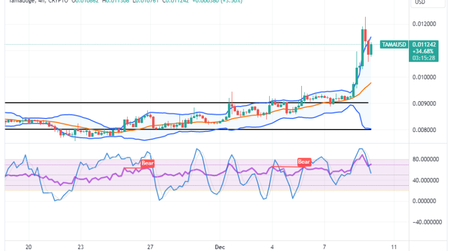 Tamadoge (TAMA/USD) Trade Is Spiraling, Hovering Below $0.012
