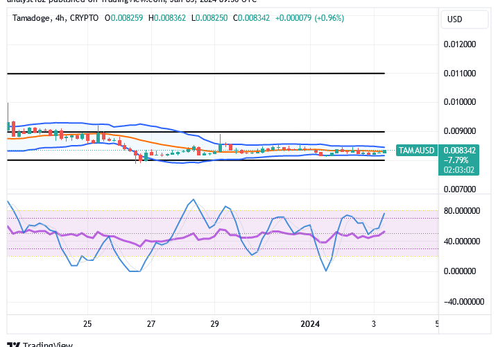 Tamadoge (TAMA/USD) Trade Is Confined, Posing Hikes Signal