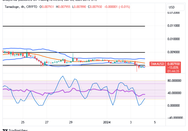 Tamadoge (TAMA/USD) Trade Has Dropped, Finding a Support Line
