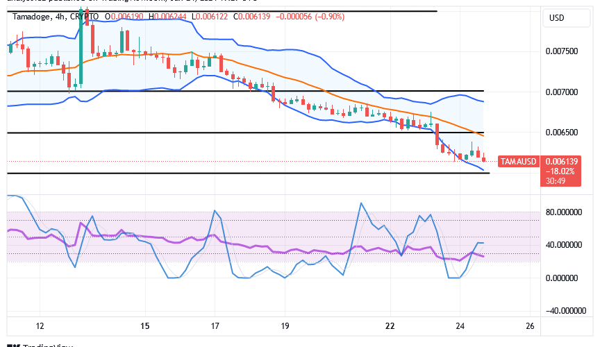 Tamadoge (TAMA/USD) Price Is Lowering, Putting on a Hike Sign