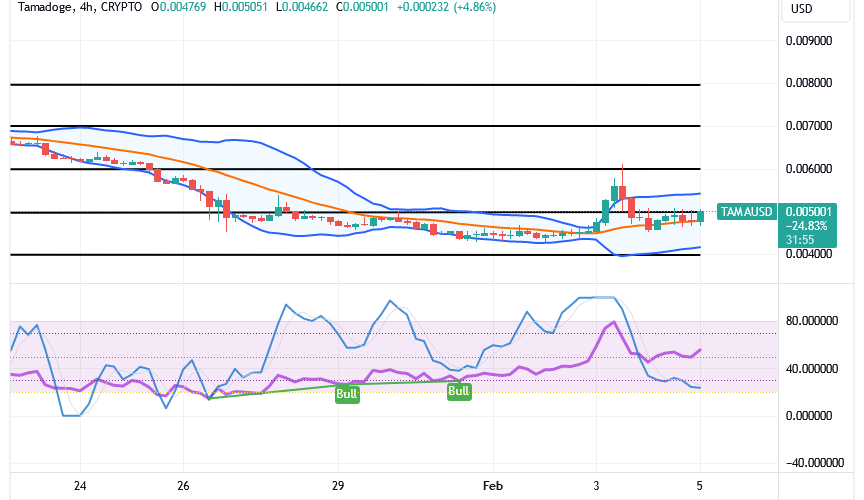 Tamadoge (TAMA/USD) Trade Holds Pluses, Catalyzing at $0.005
