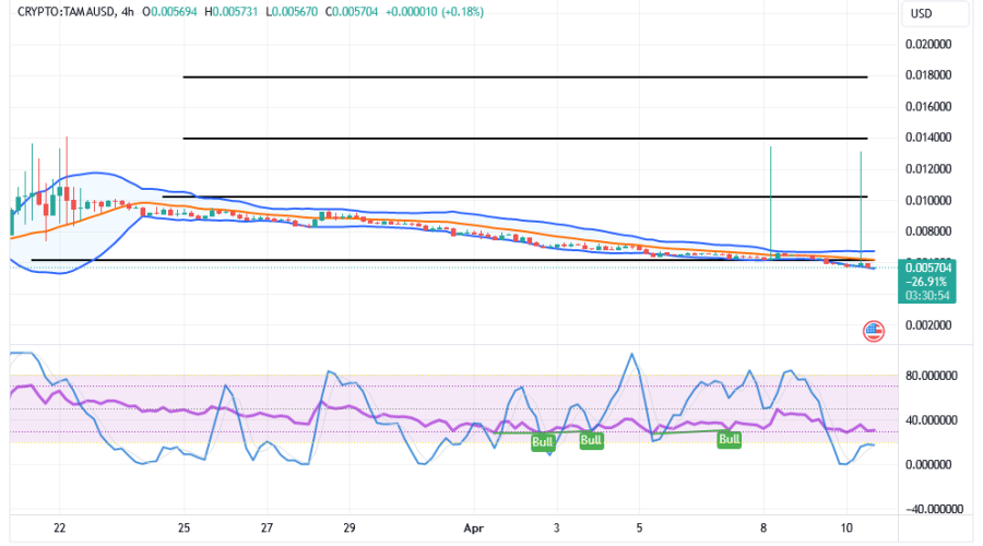 Tamadoge (TAMA/USD) Price Is Decreasing, Building Bounces Signs