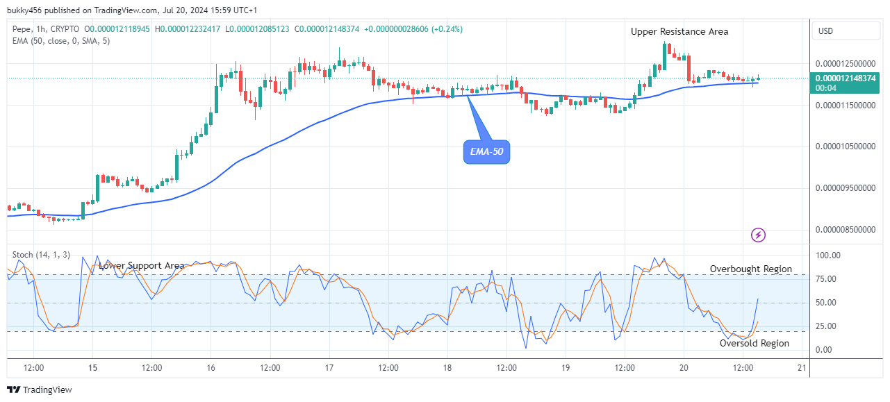 Pepe (PEPEUSD) Bullish Trend Might Hit the $0.0000134 Resistance Value