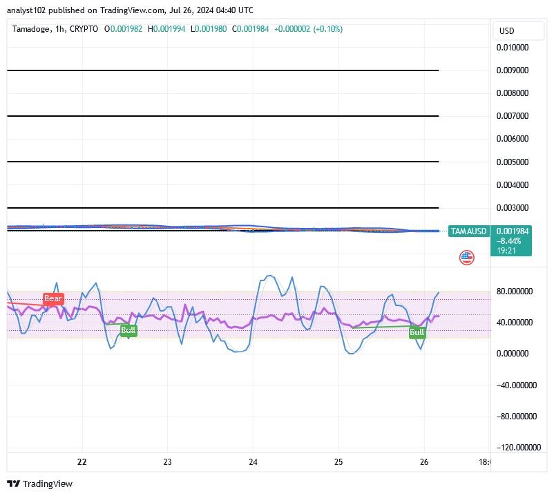 Tamadoge (TAMA/USD) Trade Repositions, Portending Hikes