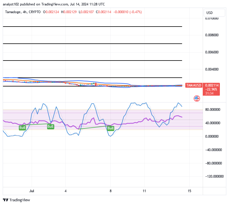 Tamadoge (TAMA/USD) Market Hovers, Holding Rising Signs