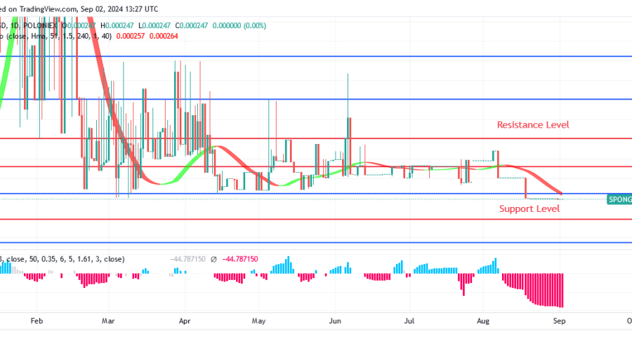 Sponge (SPONGEUSDT) Price Might Surpass $0.000329 Level