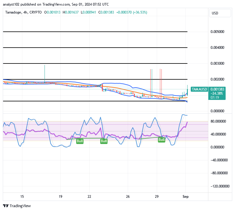 Tamadoge (TAMA/USD) Price Steps Up, Making Rallies