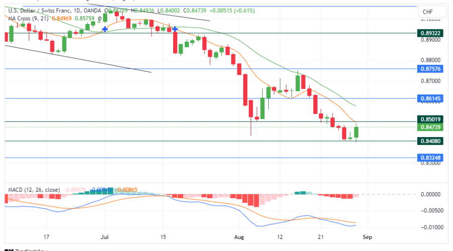 USDCHF Buyers Show Resilience Amidst Bearish Pressure