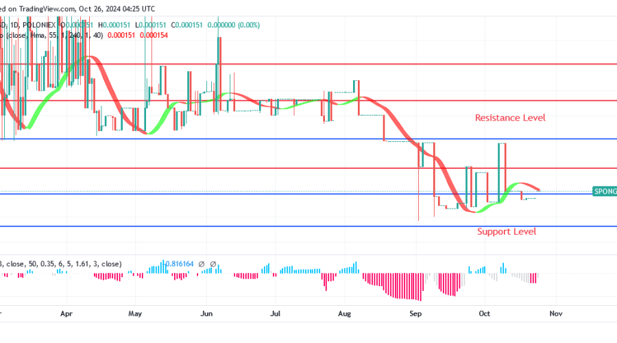 Sponge Price Is Rising Toward $0.000136 Level