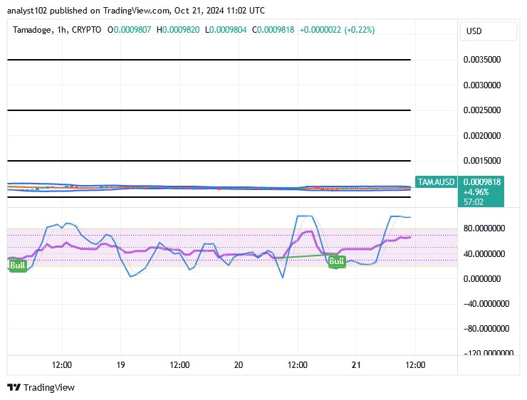 Tamadoge (TAMA/USD) Market Hovers, Making Hiking Moves