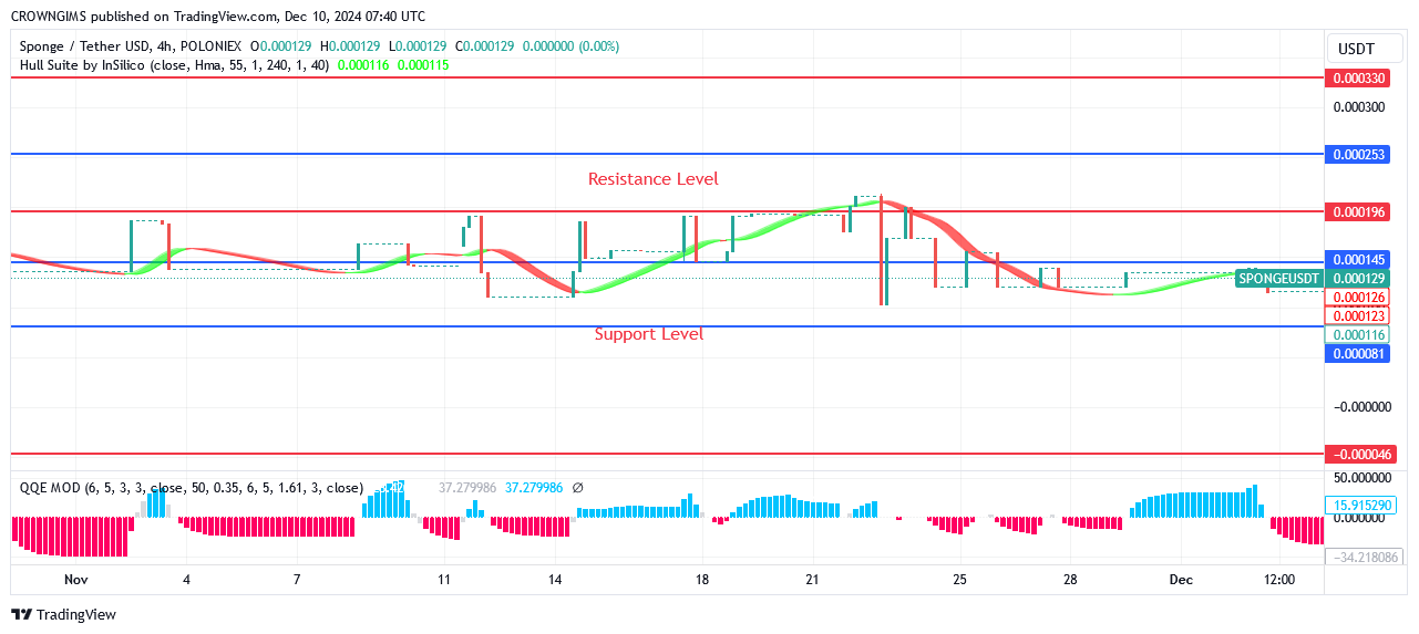 Sponge Price Will Soon Break Up $0.000146 Mark