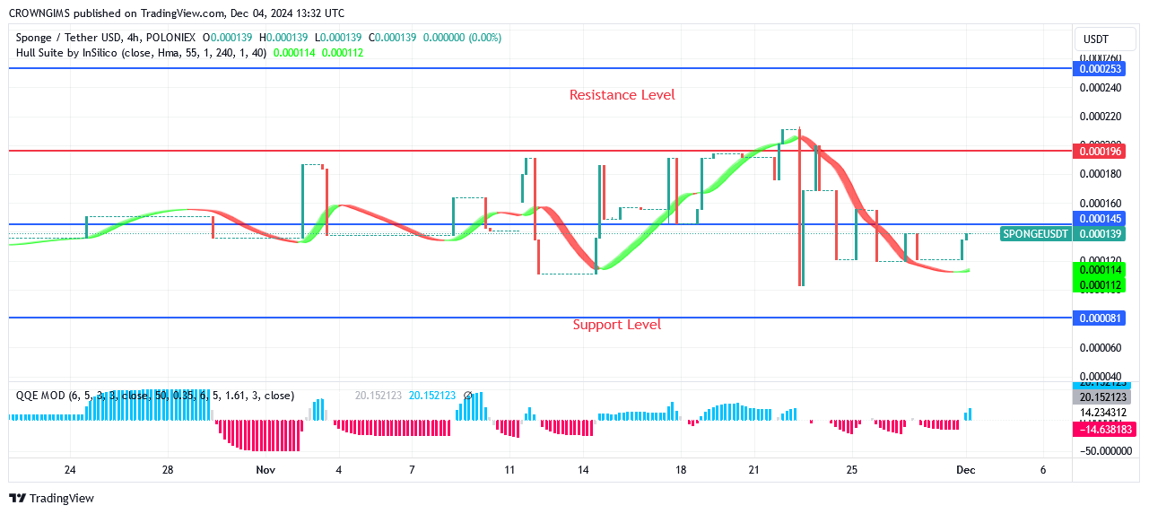 Sponge Price: More Bullish Candles Are Appearing 