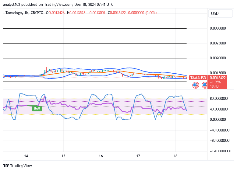 Tamadoge (TAMA/USD) Trade Goes Down, Affirming Bounces