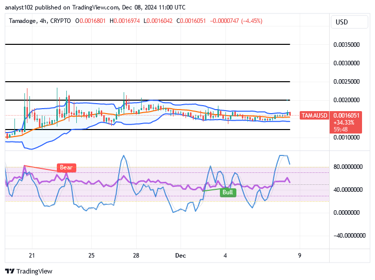 Tamadoge (TAMA/USD) Market Relaxes, Composing Bounces