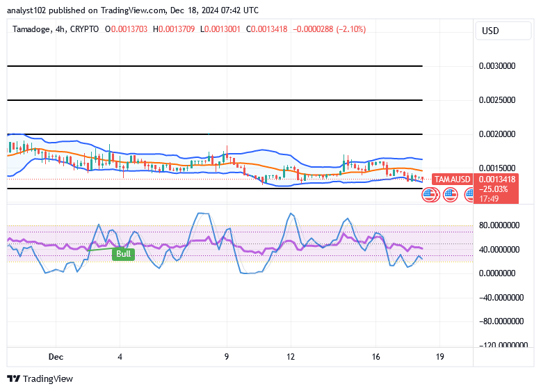 Tamadoge (TAMA/USD) Trade Goes Down, Affirming Bounces