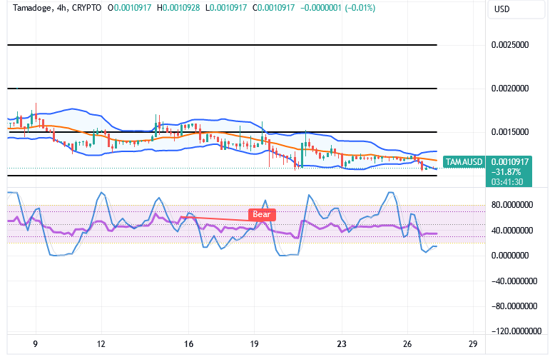 Tamadoge (TAMA/USD) Trade Steps Up Basis, Holding Hikes